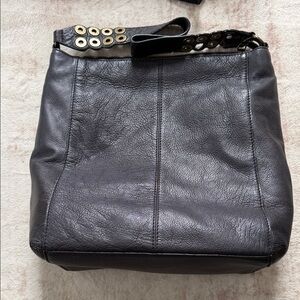 Frye Black Leather Shoulder Bag Claire Hobo See Pics/Description Make offer